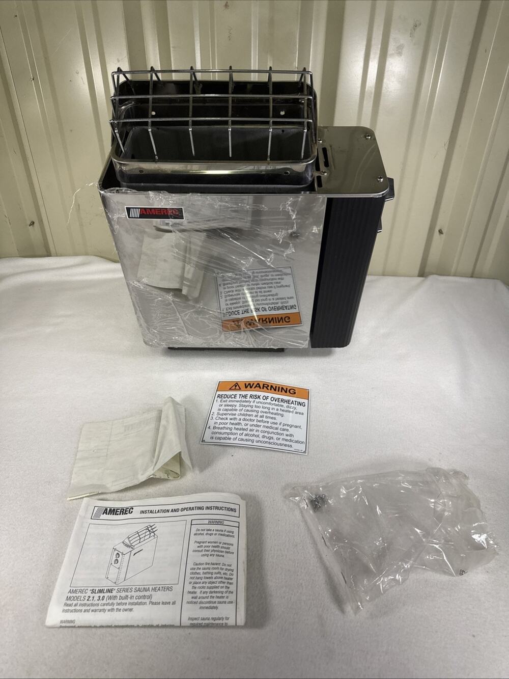 Amerec Slimline Series Sauna Heater Model 2.1 3.0 Open Box Never Used
